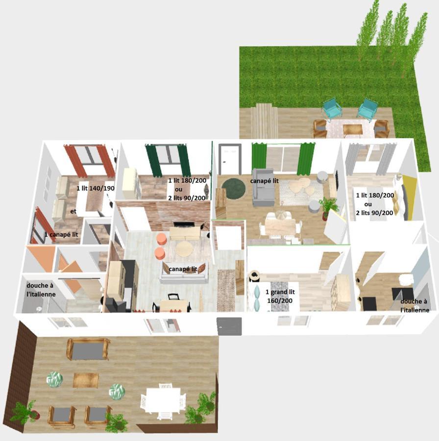 Le Cottage Duo Vigne Rouge Sauna Gaillac Entre Albi-Toulouse & Les Cottages Du Tarn Brens  Eksteriør billede